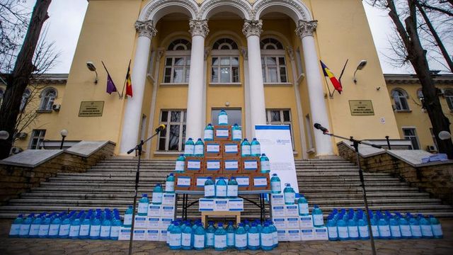 Donație de dezinfectanți din partea Austriei și OMS pentru Moldova