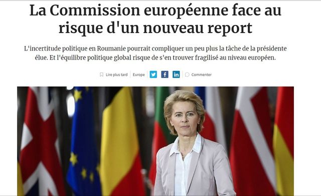 Les Echos: Comisia Europeană se confruntă cu riscul unei noi amânări din cauza României