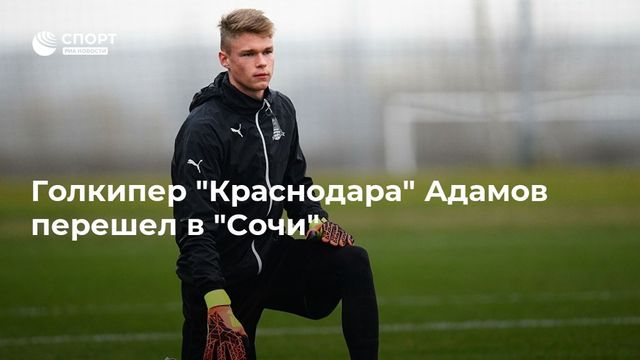 Вратарь «Краснодара» перешел в «Сочи»