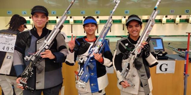 Mehuli Shoots 10m Air Rifle Gold in SAG as India Sweep All Medals