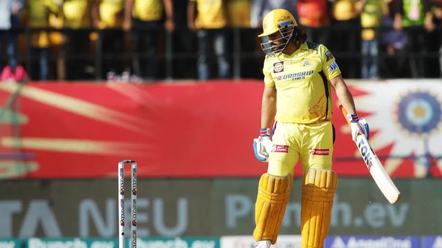 MS Dhoni out for first-ball duck, Dharamsala crowd goes silent