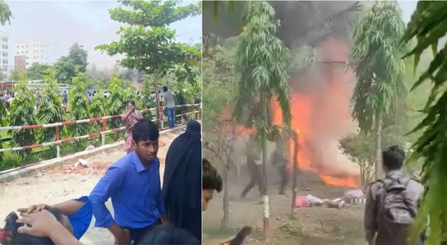 Bangladesh, si schianta aereo militare su scuola, 16 morti