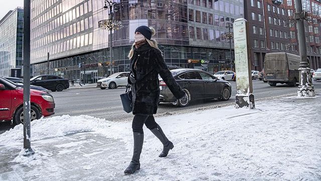 21 января в Москве ожидается до –8 °C, снег, гололедица