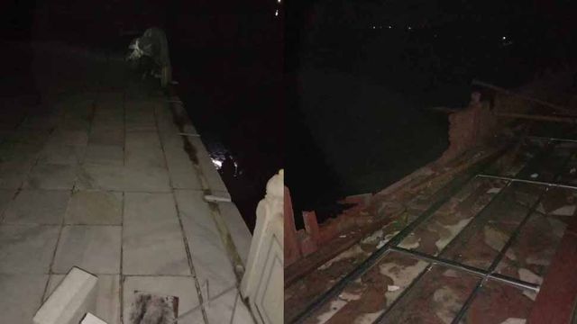 Marble railing at Taj Mahal damaged due to storm in Agra