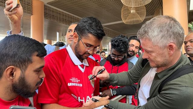 Suryakumar Yadav Meets Manchester United Legend Ole Gunnar Solskjaer