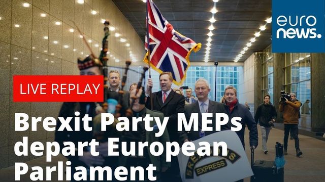 Eurodeputații Partidului Brexit au părăsit Parlamentul European în sunet de cimpoi