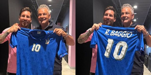 Messi e Baggio si incontrano a Miami: “Sei una leggenda storica del calcio”
