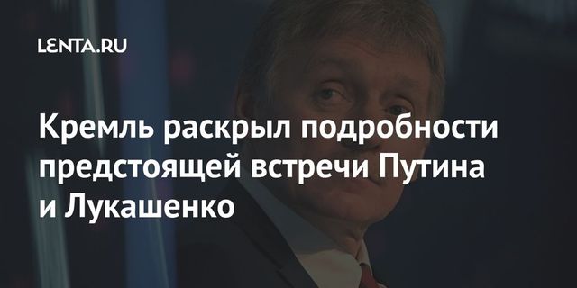 Началась встреча Путина и Лукашенко