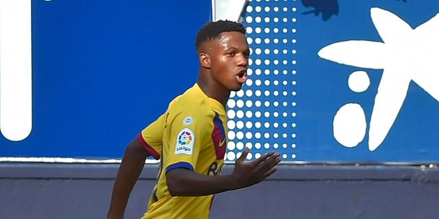 Ansu Fati becomes youngest Barcelona player to score goal in La Liga