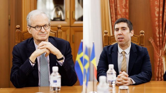 Șeful diplomației, Mihai Popșoi, a avut o întrevedere cu secretarul de stat al ministerului afacerilor europene de la Stockholm
