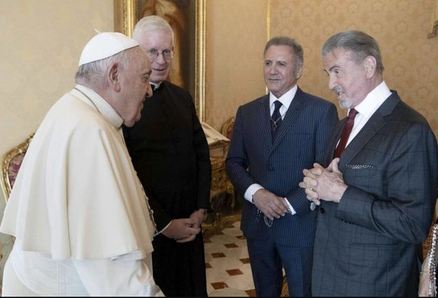 Vaticano, Papa Francesco riceve Sylvester Stallone