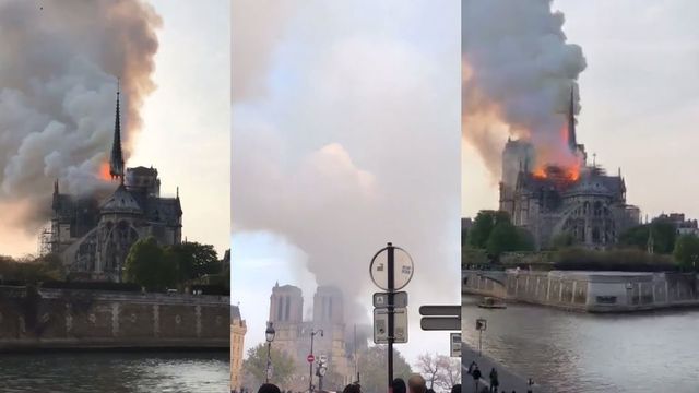 Incendiu uriaș la catedrala Notre Dame, din Paris