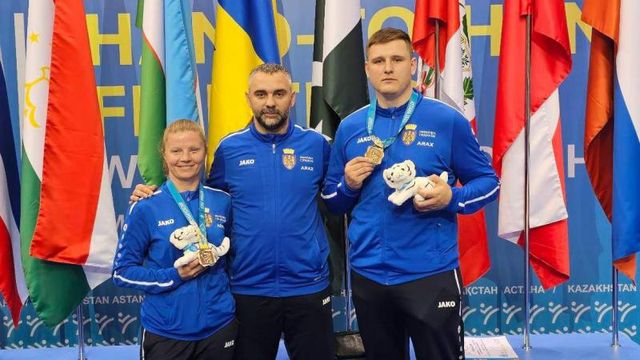 Echipa Moldovei de lupte corp la corp a urcat pe podium la Campionatul Mondial 2023, desfășurat la Astana