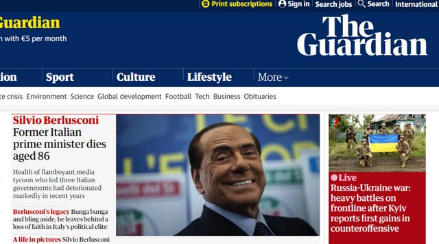 Berlusconi, la notizia apre i siti di tutto il mondo