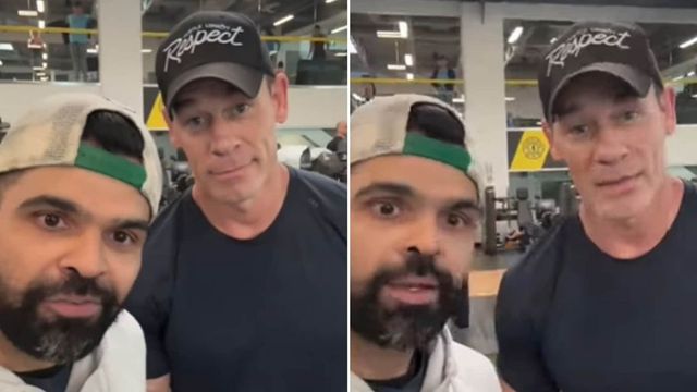 SRK's "Big Fan" John Cena Sings Bholi Si Surat In Viral Video