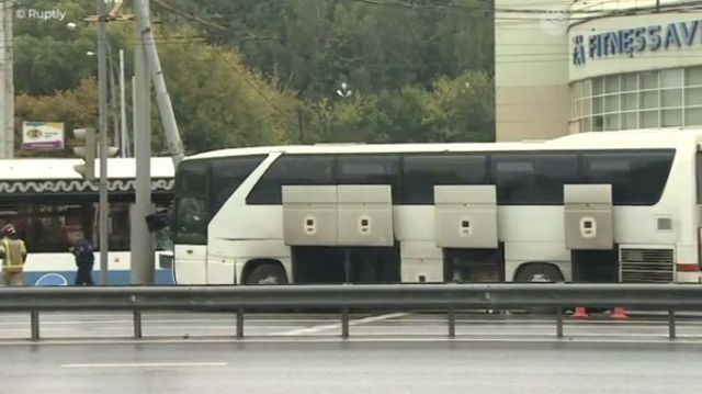 Un autobuz cu turiști a intrat într-un stâlp la Moscova – șoferul este din Moldova