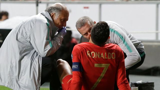 Cristiano Ronaldo injured as Portugal held by Serbia