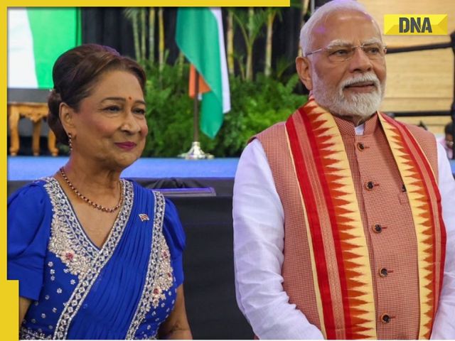 Who Is PM Kamla Persad-Bissessar And Why Did PM Modi Call Her ’Bihar Ki Beti? | In Pics