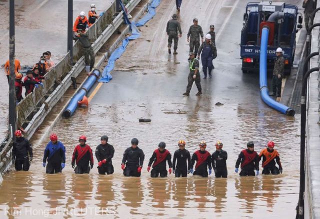 Inundații devastatoare în Coreea de Sud