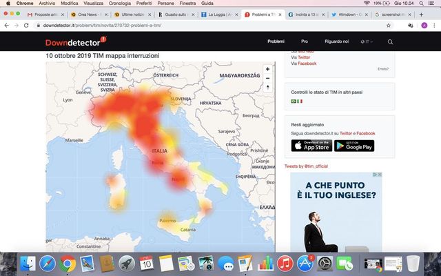 Guasto sulla rete Telecom, senza connessione migliaia di utenti in tutta Italia