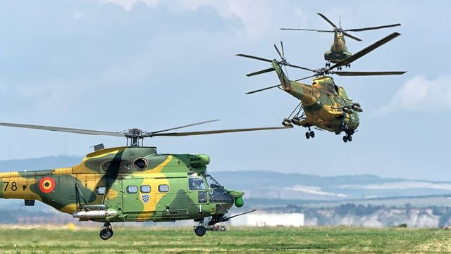 Un elicopter al Forțelor Aeriene Române a fost avariat în Mali, în timpul unei furtuni