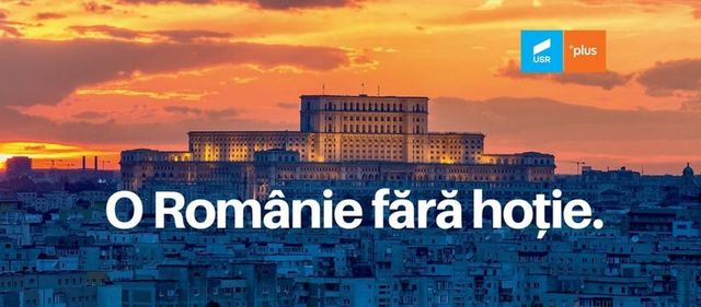 Biroul Electoral Dâmbovița interzice sloganul USR PLUS „O Românie fără hoție” pe motiv de defăimare, după o sesizare a PSD