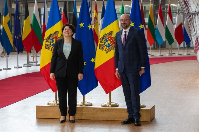 Președintele Consiliului European, după întrevederea cu Natalia Gavrilița: „Moldova este un partener prioritar pentru noi”