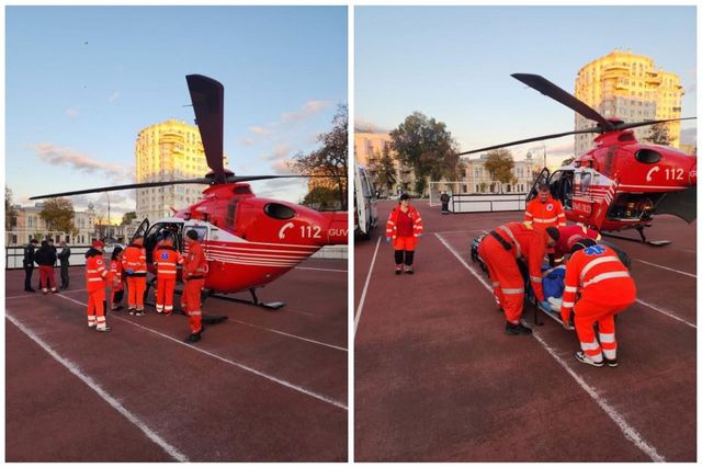 Un bărbat de 47 de ani, transportat de urgență de la Iași la Institutul de Medicină Urgentă din Chișinău