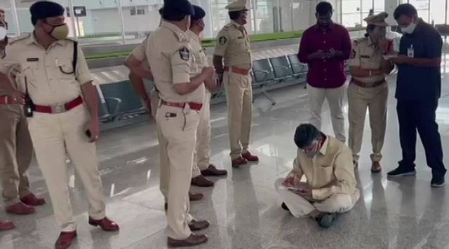 Andhra Pradesh: TDP chief Chandrababu Naidu detained at Tirupati airport