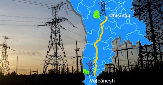 Lucrările la Linia Electrică Aeriană Vulcănești–Chișinău sunt finalizate în proporție de 90 la sută