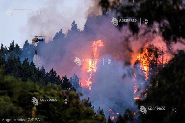 Incendiu și evacuări pe Insula spaniolă Gran Canaria