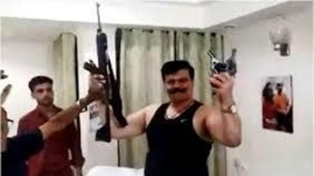BJP Expels Uttarakhand Lawmaker Seen Waving Guns In Video