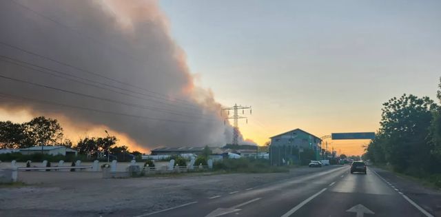 Incendiu la groapa de gunoi de la Aninoasa