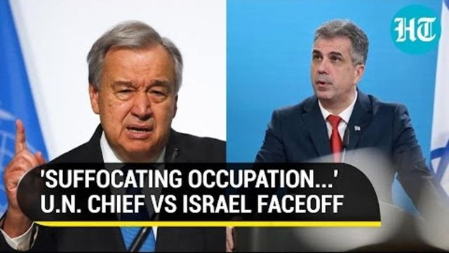 Israel calls for resignation of UNSG Antonio Guterres after he tells Security Council Hamas attacks did not happen in vacuum