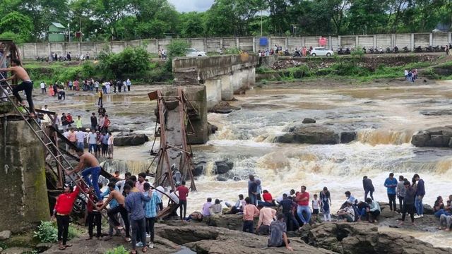 Indrayani River Bridge Collapses Punes Kundmala, Several Feared Drowned