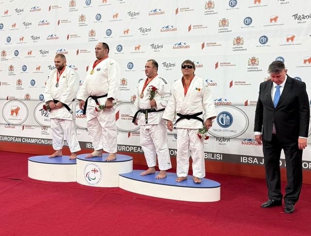 Judocanii Ion Basoc și Oleg Crețul au urcat pe podium de premiere la Campionatul European de para judo