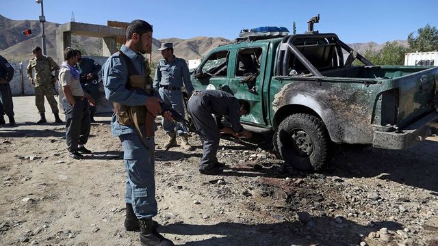 Suicide bomb outside hospital in Afghanistan kills at least 20, injures 90