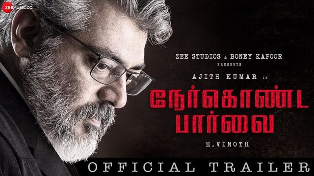 Thala Ajith looks impressive in the new poster of Nerkonda Paarvai, trailer to release today
