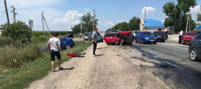Accident în lanț în raionul Rîșcani