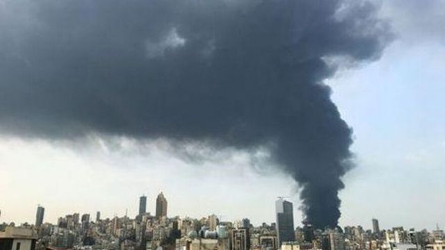Incendiu puternic în portul din Beirut, la o lună de la explozia care a devastat capitala Libanului