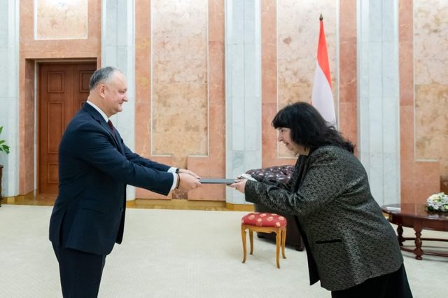 Igor Dodon a primit scrisorile de acreditare de la noul ambasador al Austriei