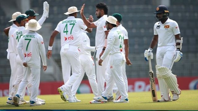 Bangladesh in trouble at 132 for 6, trailing Sri Lanka by 148 in the first innings of the 1st test