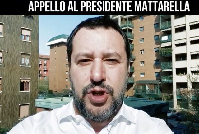Coronavirus, appello Salvini a Mattarella: Chiudere tutto e stop tasse