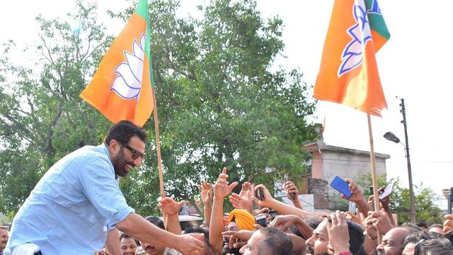 Sunny Deol Campaigns For BJP Candidate Om Parkash Dhankar In Haryana