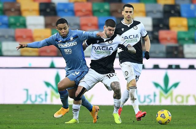 Divisione della posta tra Udinese e Atalanta, il recupero termina 1-1
