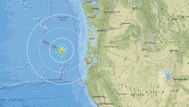 Cutremur cu magnitudinea 6,3 în largul statului Oregon