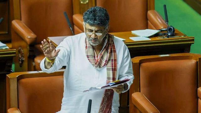 DK Shivakumar sings RSS anthem in Karnataka Assembly, video goes viral
