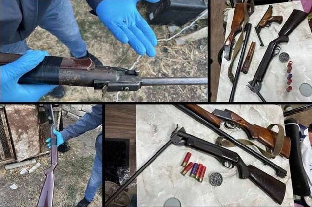 Arme și muniții deținute ilegal, descoperite de polițiștii din Orhei