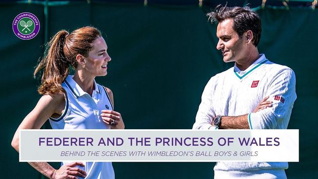 Katalin walesi hercegnővel lépett pályára Roger Federer Wimbledonban