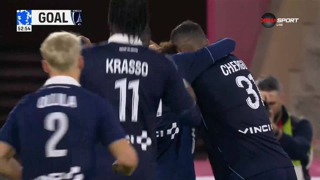 ФК Париж надигра Монако при гостуването си и помогна на съгражданите си от Пари Сен Жермен